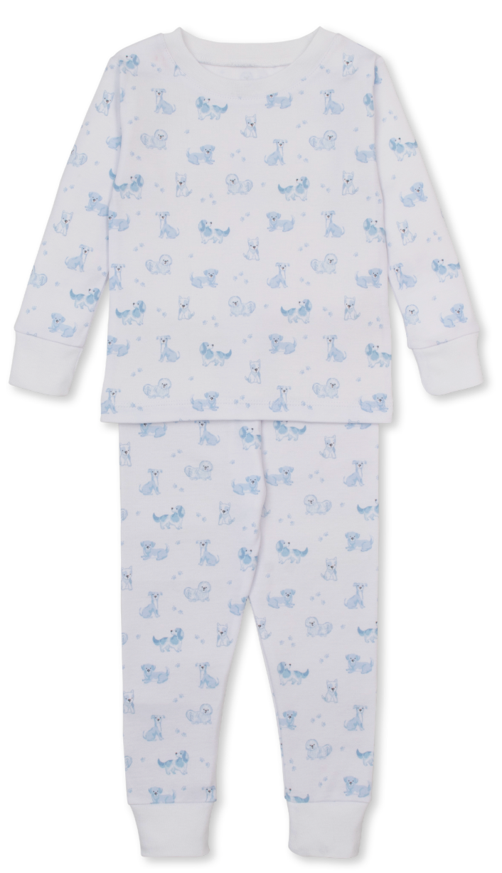 Kissy Kissy Blue Puppy Paws Pajamas
