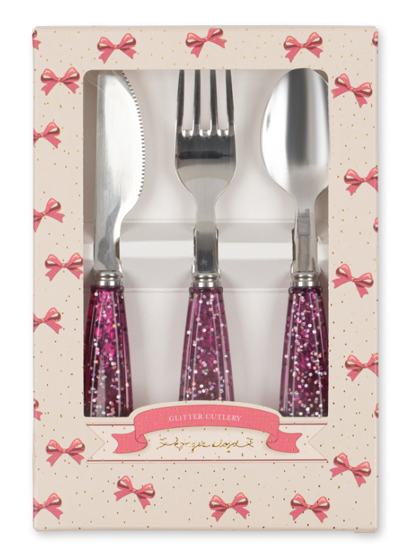 Glittery Utensil Set