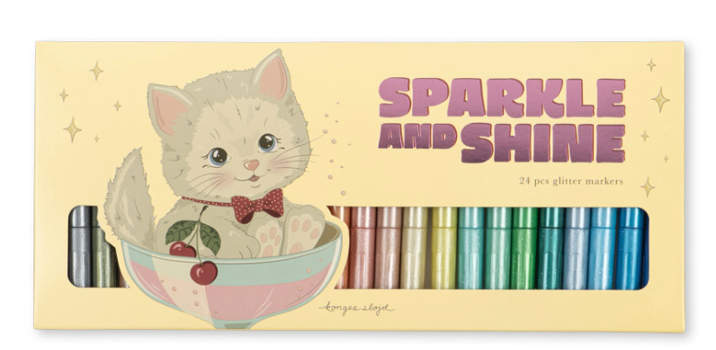 Set of 24 Glitter Markers