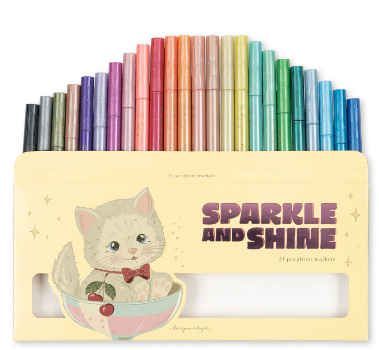 Set of 24 Glitter Markers