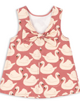 Magot Swan Print Organic Cotton Denim Dress