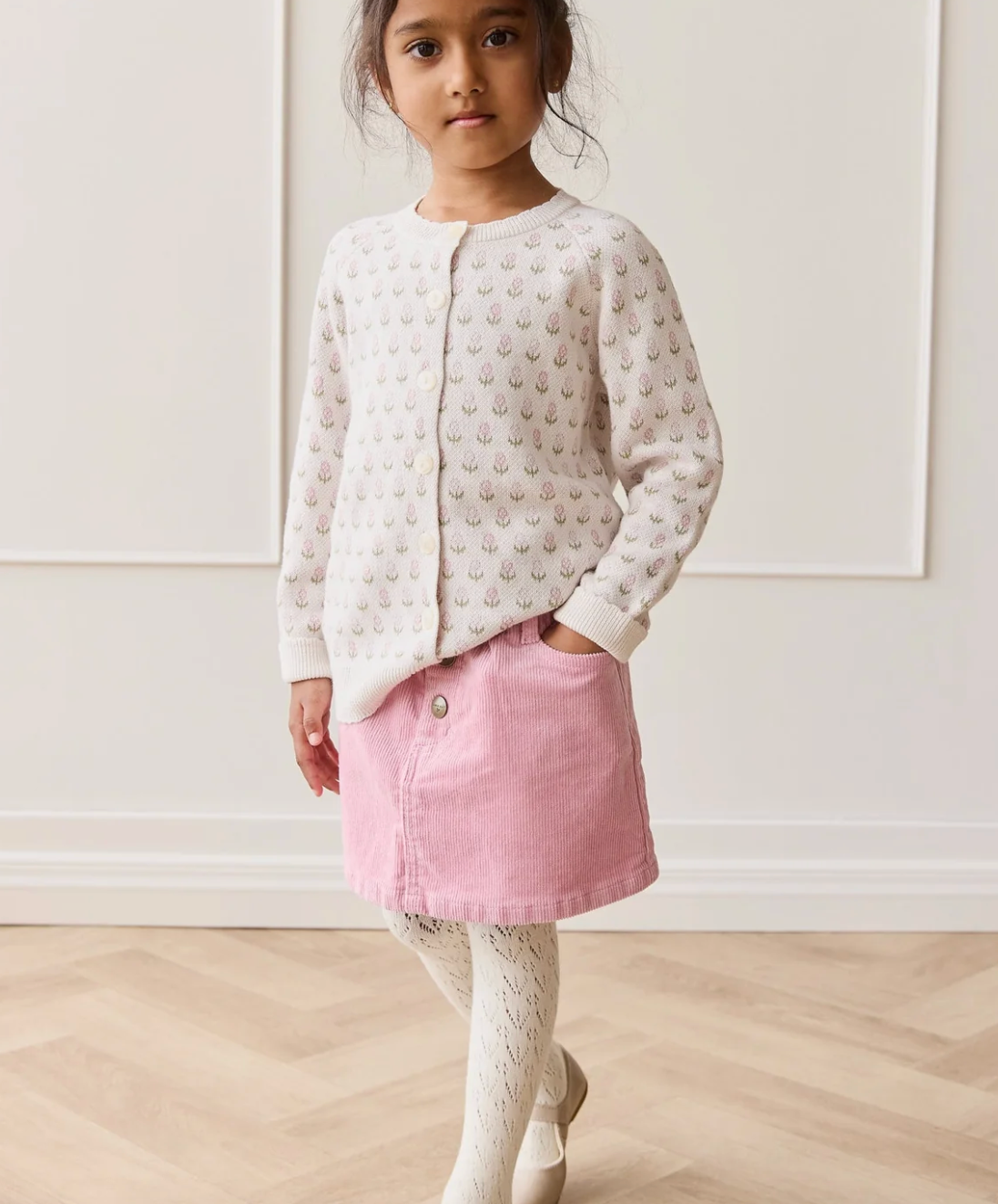Dahlia Briella Corduroy Skirt