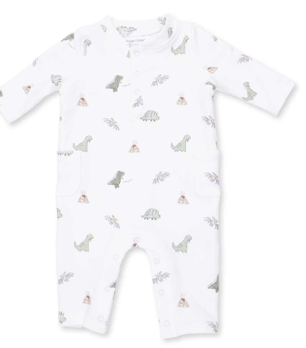 Dino Sweatshirt Romper