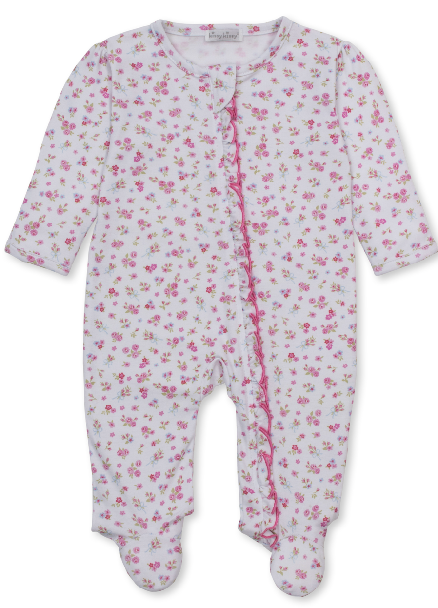 Kissy Kissy Rose Renaissance Zip Footie