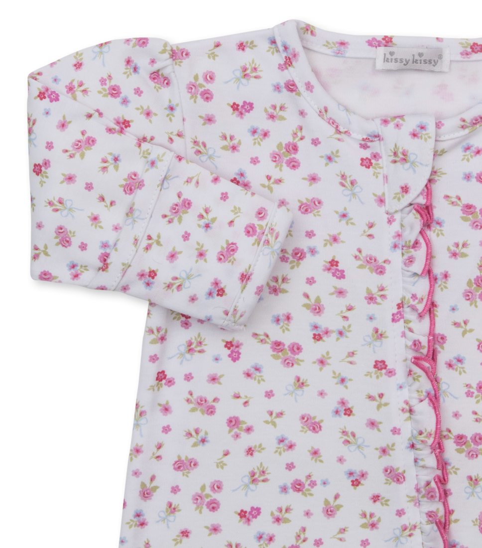 Kissy Kissy Rose Renaissance Zip Footie