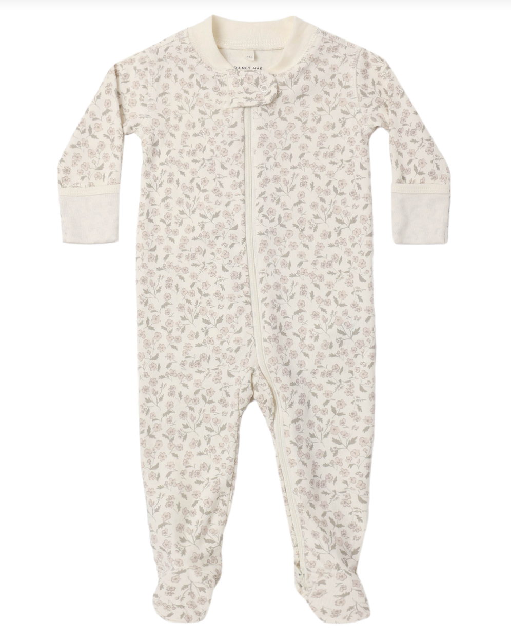 Floret Zipper Footie