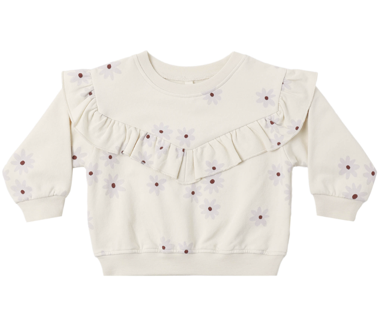 Daisy Ruffle Sweatshirt Set