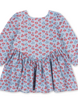Avi Blue Floral Bow Back Dress