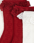 2 Pack Heart Frill Socks