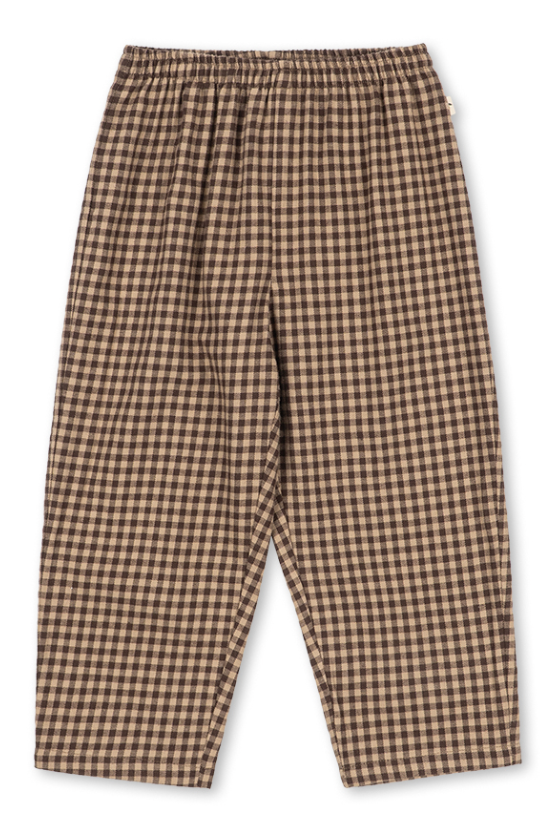 Foret Organic Cotton Chocolate Check Baby Pant