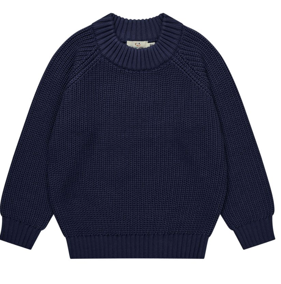 Organic Cotton Navy Sweater