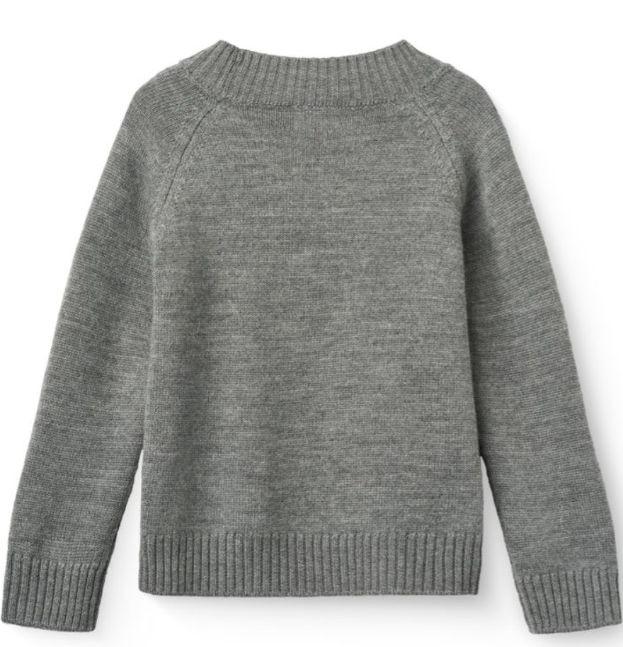 Merino Wool Grey Sweater