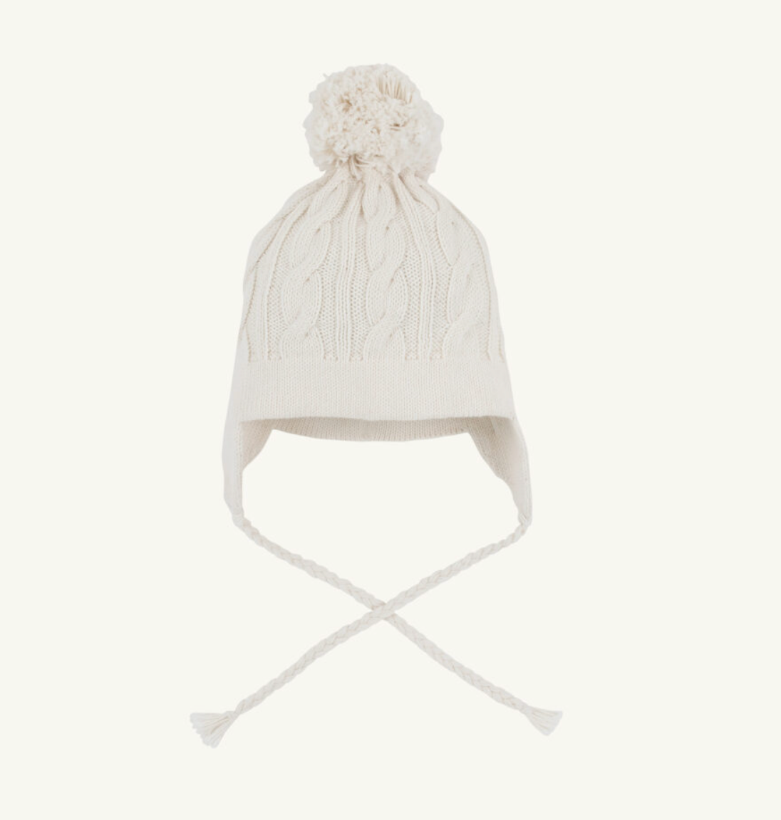 Pearl Cable Knit Parrish Pom Pom Hat