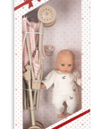 Gingham Stroller & Poppy Doll Set