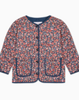 Navy Floral Calida Girl Jacket