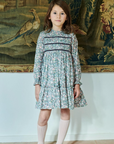 Belia Green Floral Smocked Dress