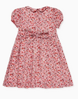 Pink Bird Floral Scarlett Girl Hand-Smocked Dress | La Coqueta