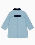 Dusty Blue Arrieta Girl Coat | La Coqueta