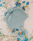 Sage Renta Merino Baby Knitted Bonnet | La Coqueta