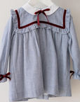 Dusty Blue Melissa Baby Girl Set | La Coqueta