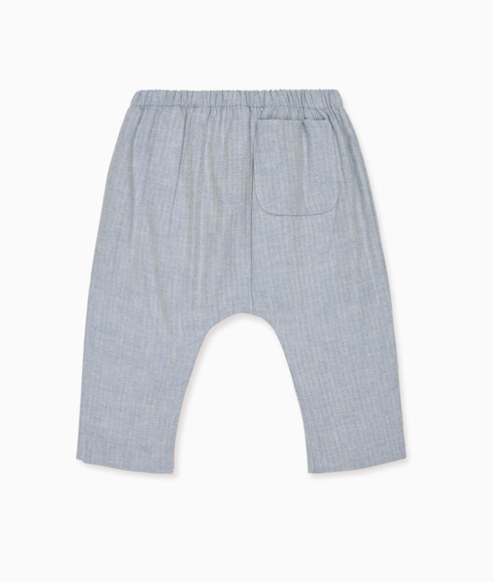 Dusty Blue Alex Baby Trousers | La Coqueta