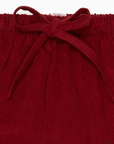 Burgundy Alex Corduroy Baby Trousers | La Coqueta