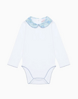 Blue Floral Patricio Baby Girl Bodysuit | La Coqueta