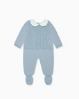 Dusty Blue Inigo Merino Baby Knitted Set | La Coqueta
