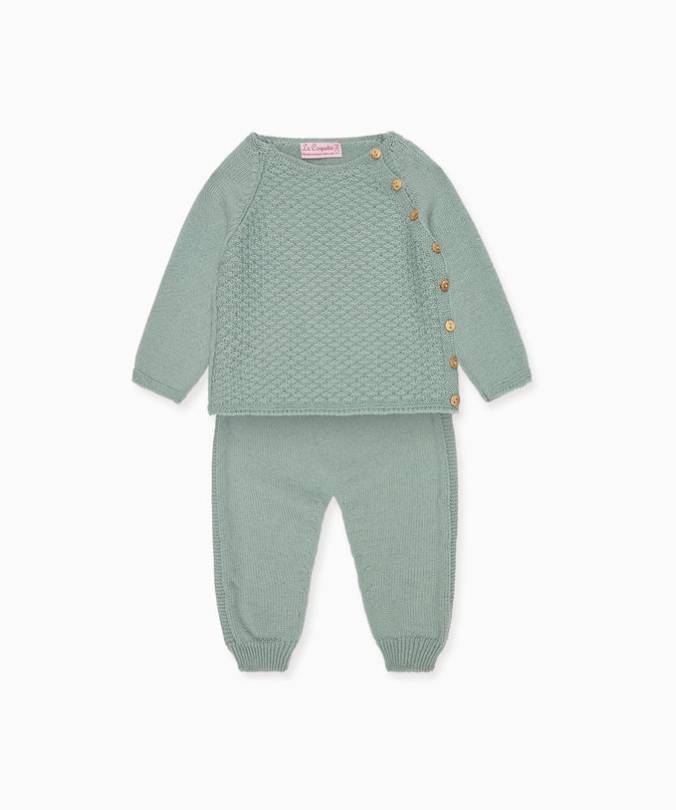 Sage Samuel Merino Baby Knitted Set