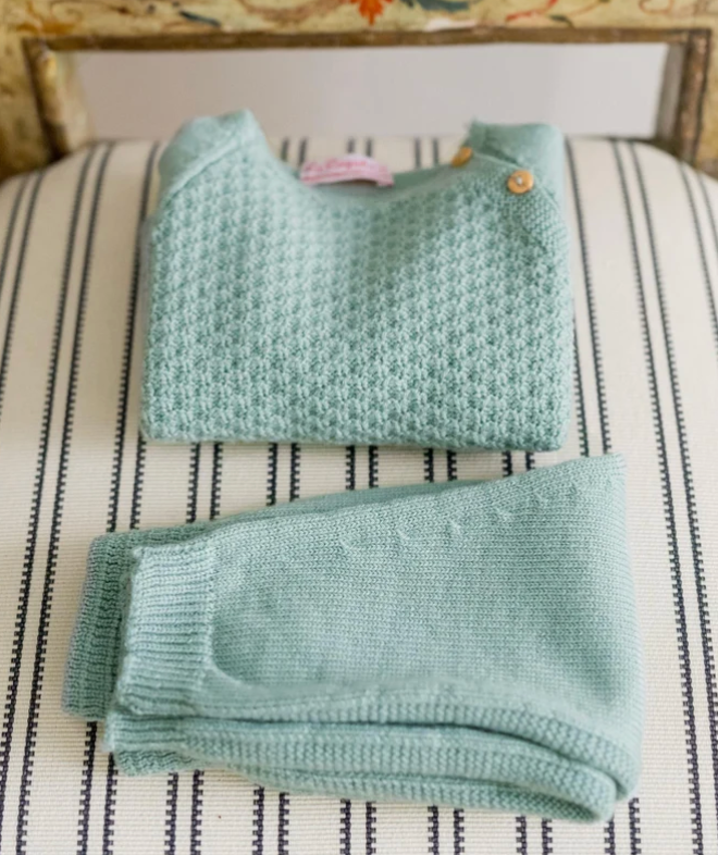 Sage Samuel Merino Baby Knitted Set