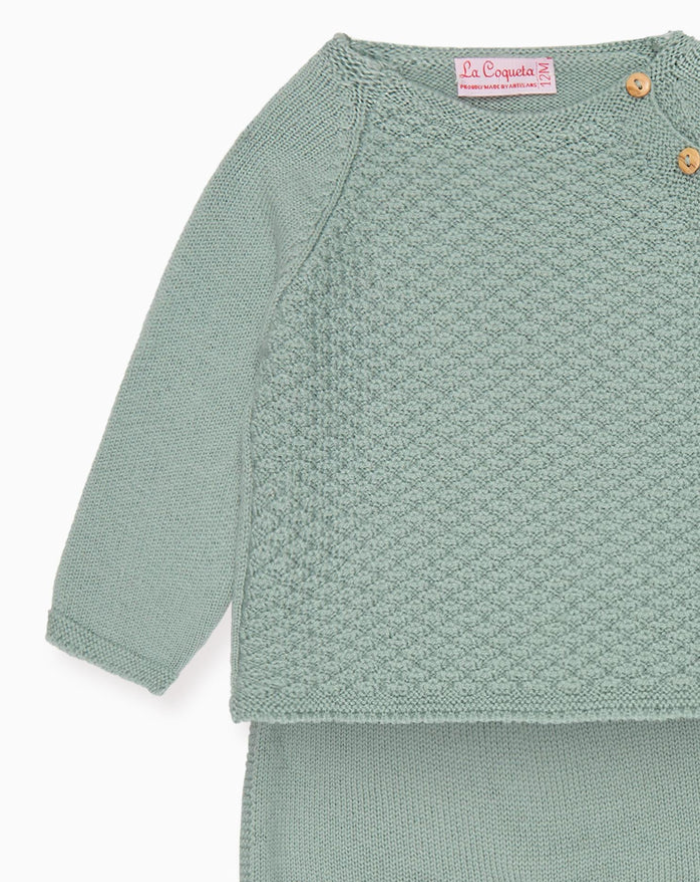 Sage Samuel Merino Baby Knitted Set