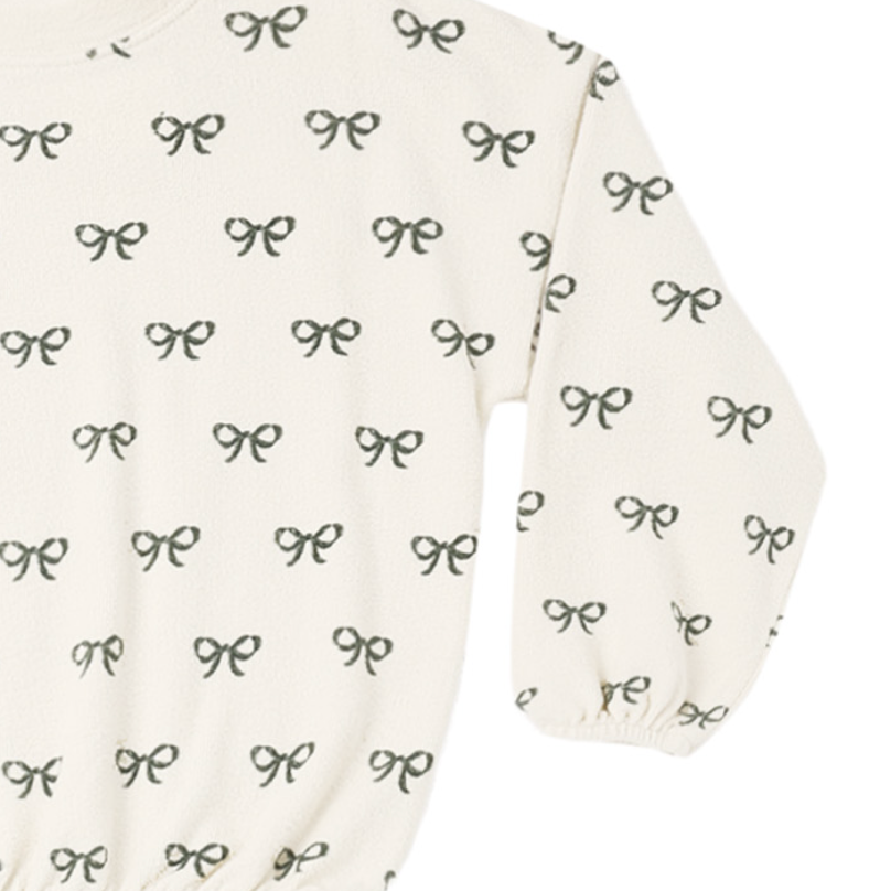Evergreen Bows Spongey Knit Set