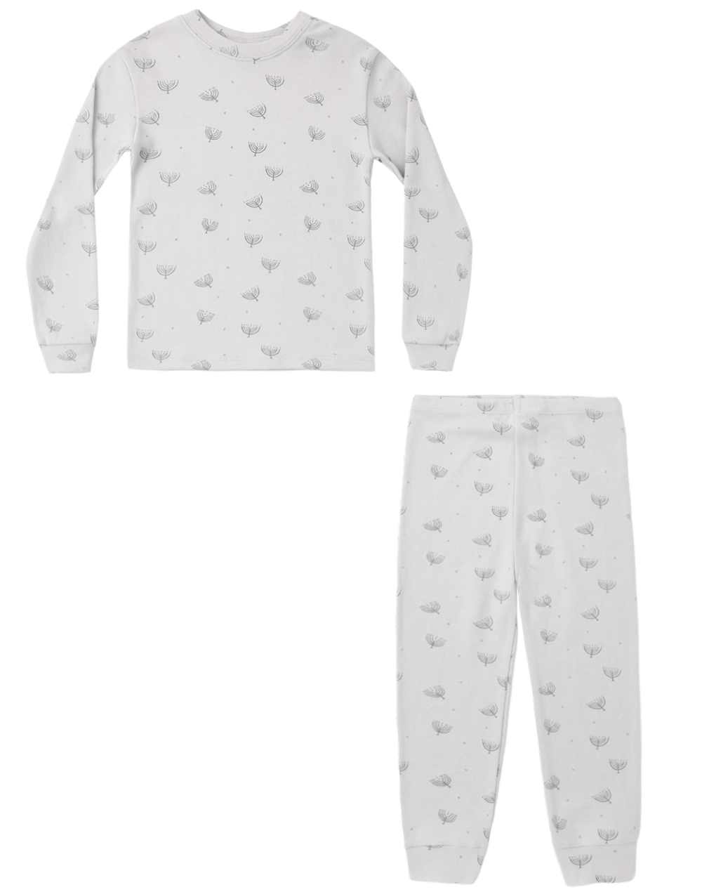 Hanukkah Dusty Blue Pajama Set