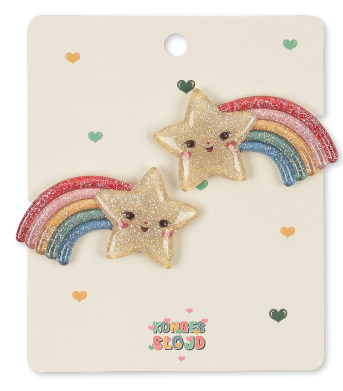 2 Pack Rainbow Hair Clip