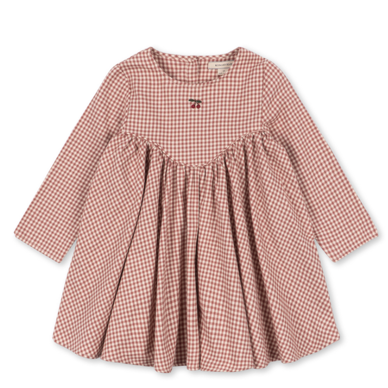 Foret Red Gingham Dress