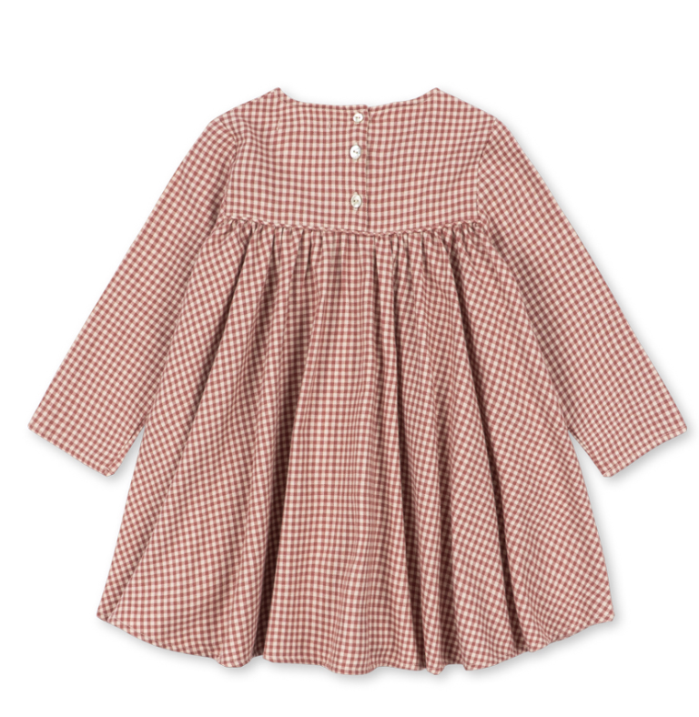Foret Red Gingham Dress