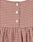 Foret Red Gingham Dress