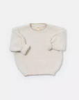 Ecru Fuzzy Boxy Sweater