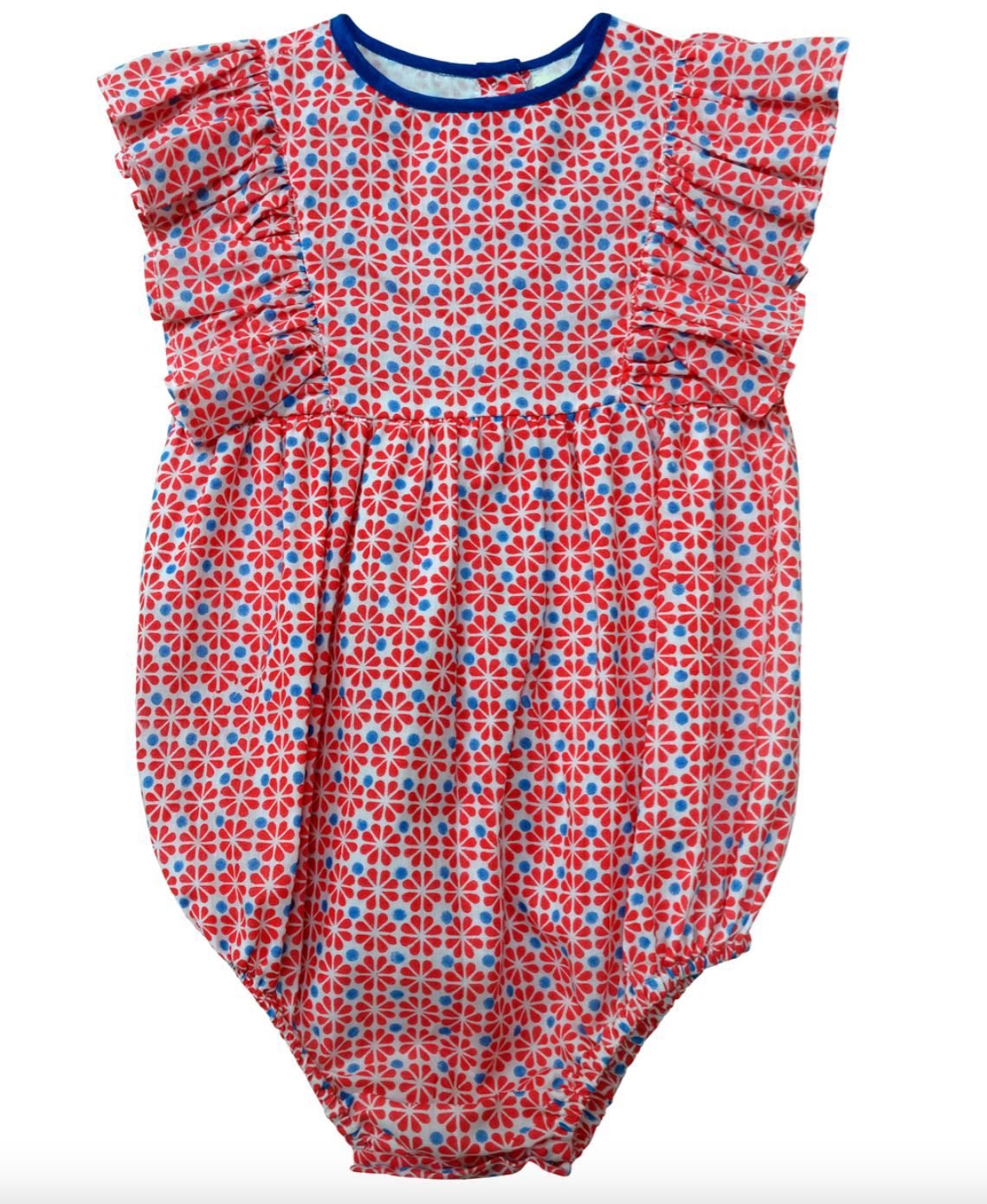 The Ivy Bubble- Red Geeometric Print