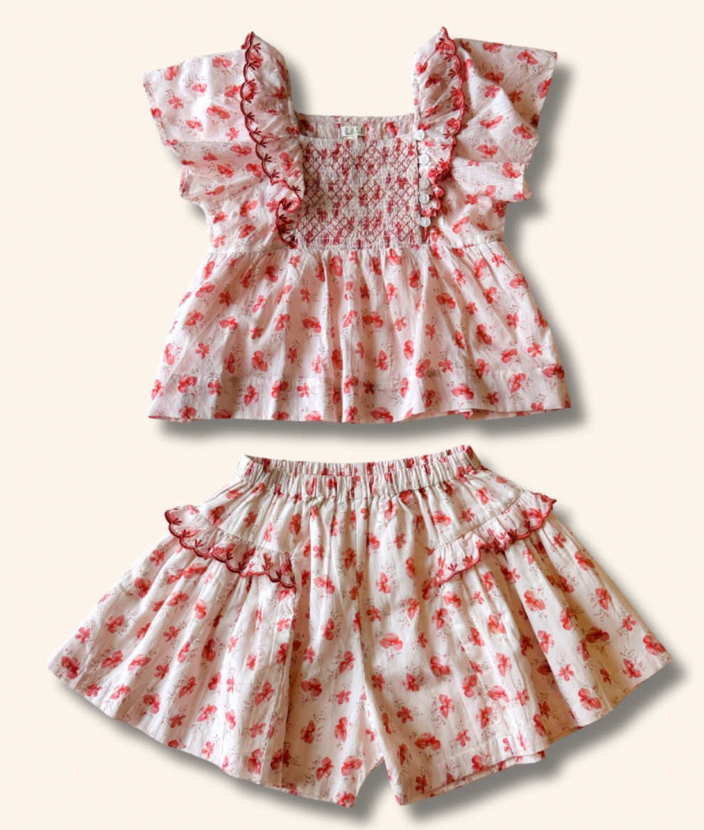 Lucia Watercolor Flower Short Set