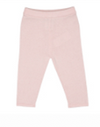 Pink Cotton Knit Legging