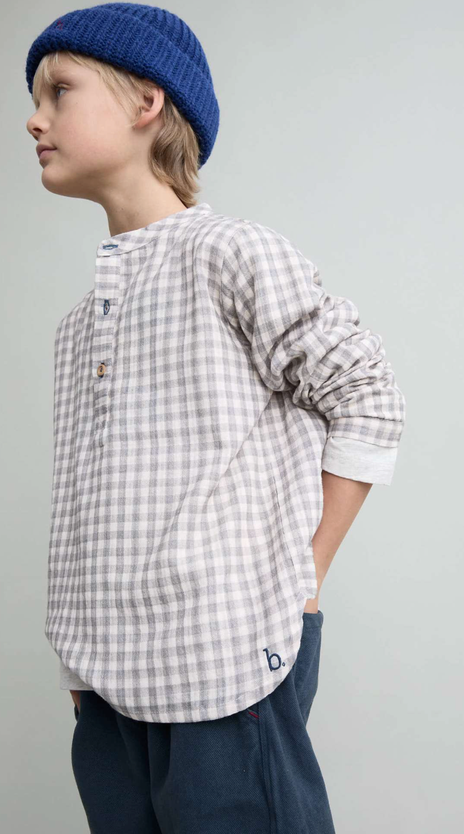 Buho Grey Vichy Shirt