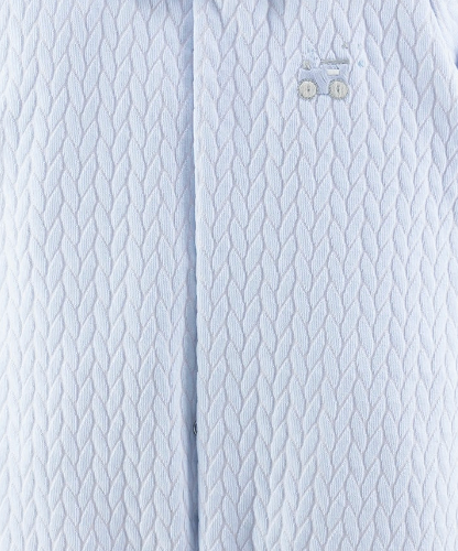 Jacquard Train Embroidered Footie