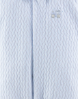 Jacquard Train Embroidered Footie