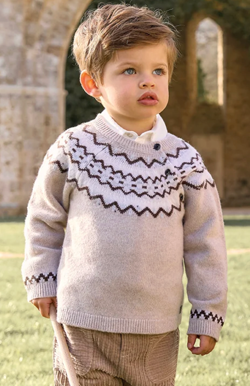 Tan Fair Isle Sweater