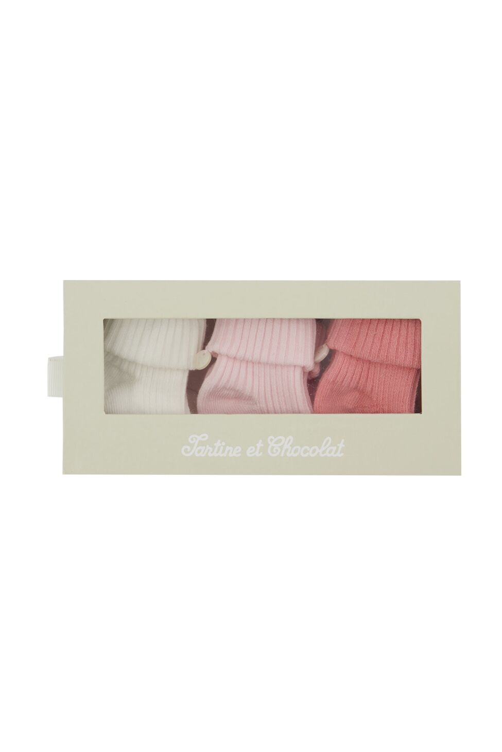 Tartine et Chocolat Set of 3 Socks- Neutral