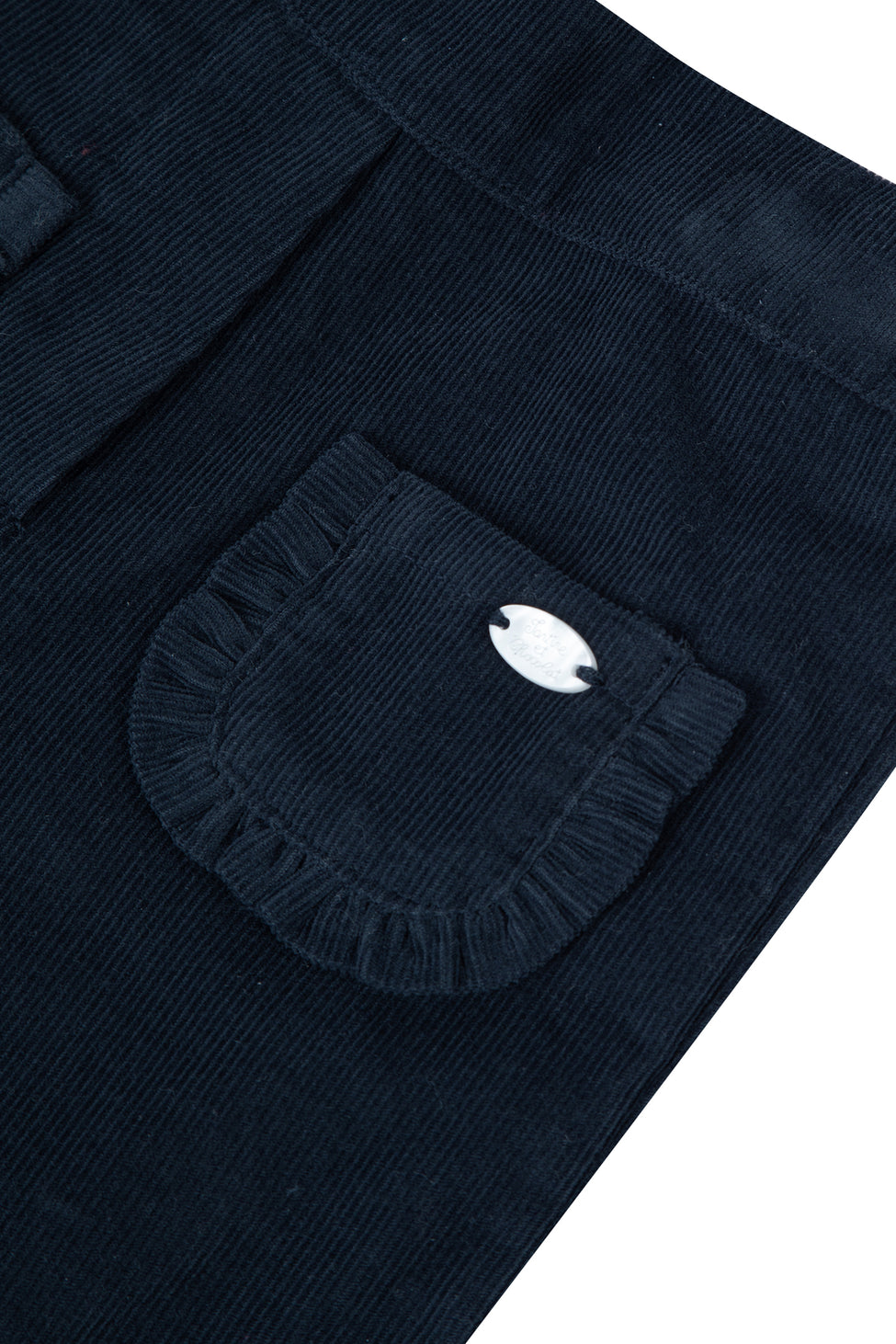 Baby Girl Navy Corduroy Pant