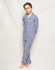 Navy Gingham Pajamas