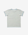 Willie T-Shirt- Dusty Blue Stripe