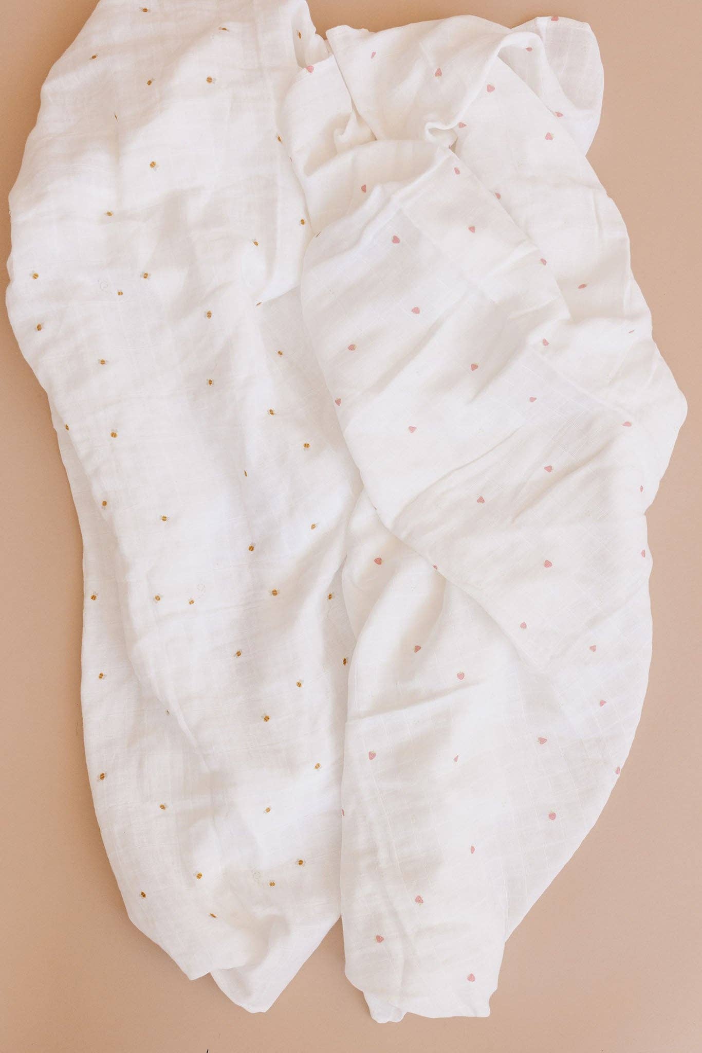 Muslin Swaddle Bee Baby Organic Blanket Gift Honey Bear